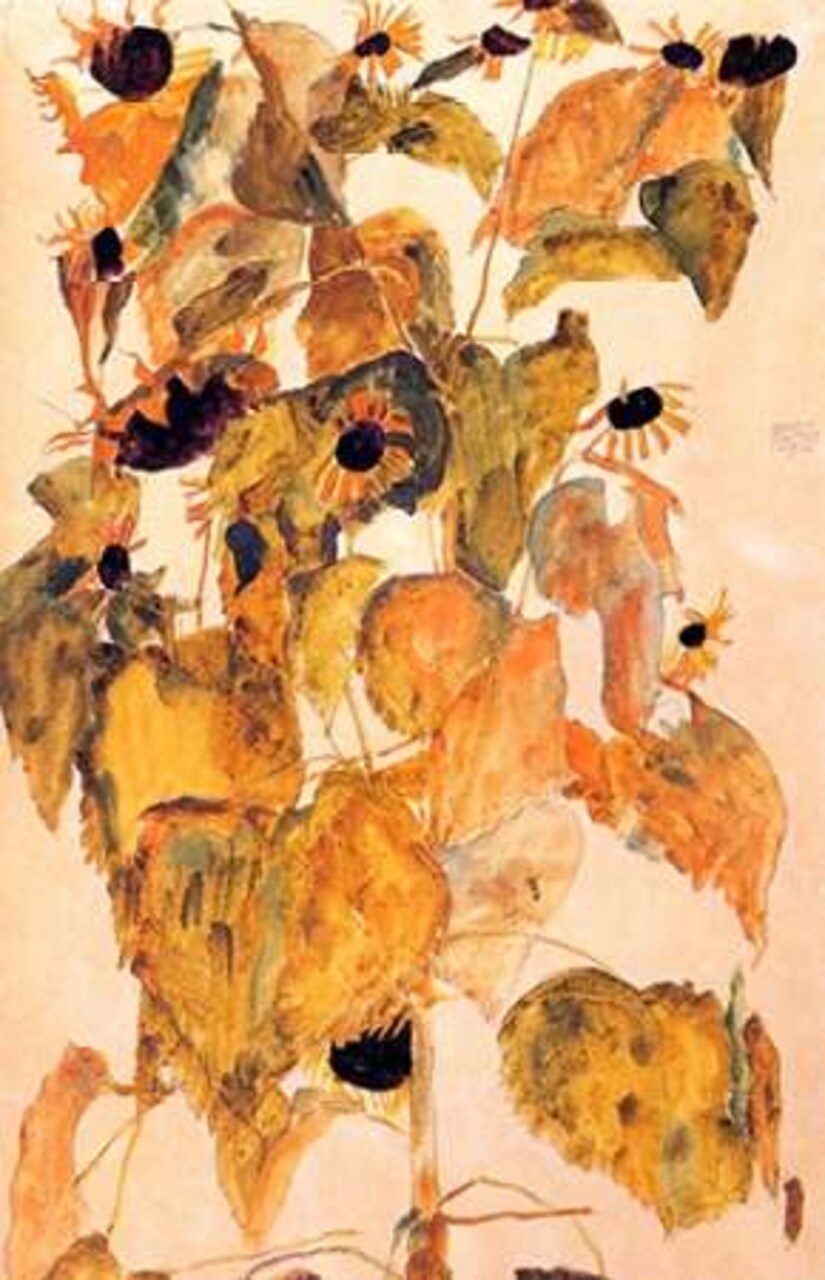 Sunflowers Poster Print by Egon Schiele - Item # VARPDX374375